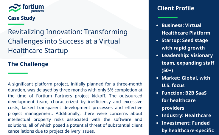 Revitalizing Innovation: Transforming Challenges into Success at a Virtual Healthcare Startup