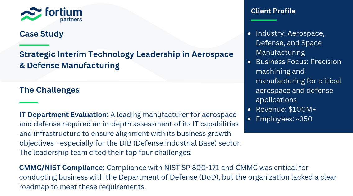 Strategic Interim Technology Leadership